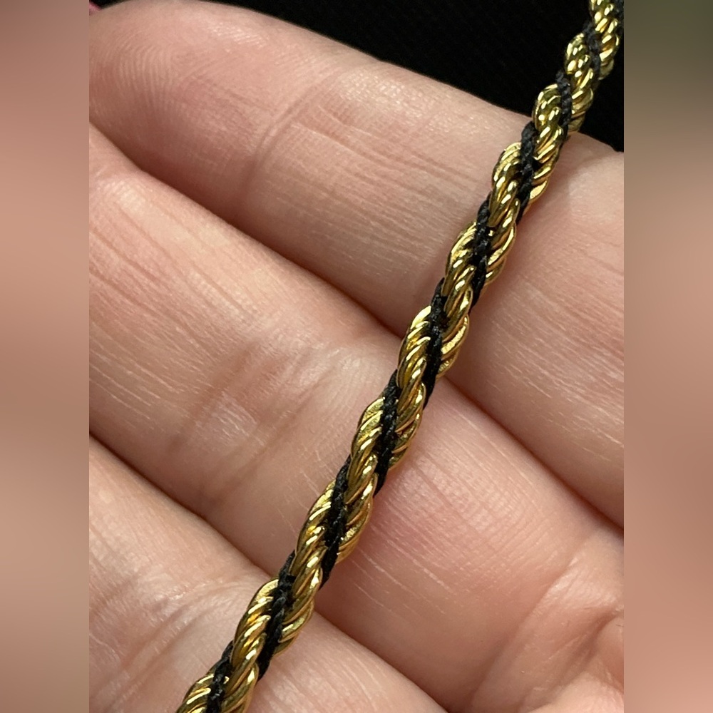 Napier Gold Necklace Elegant Rope Twist Design - Picture 3 of 3